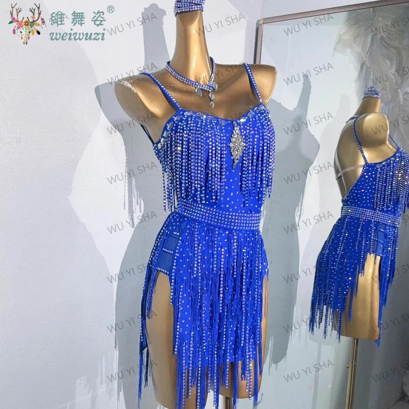 Latin Dance Dress for Women's High End Customized Size Chacha Tango Children's Professional Performance Competition Tassel Dress
Latin Dance Dress for Women's High End Customized Size Chacha Tango Children's Professional Performance Competition Tassel Dress