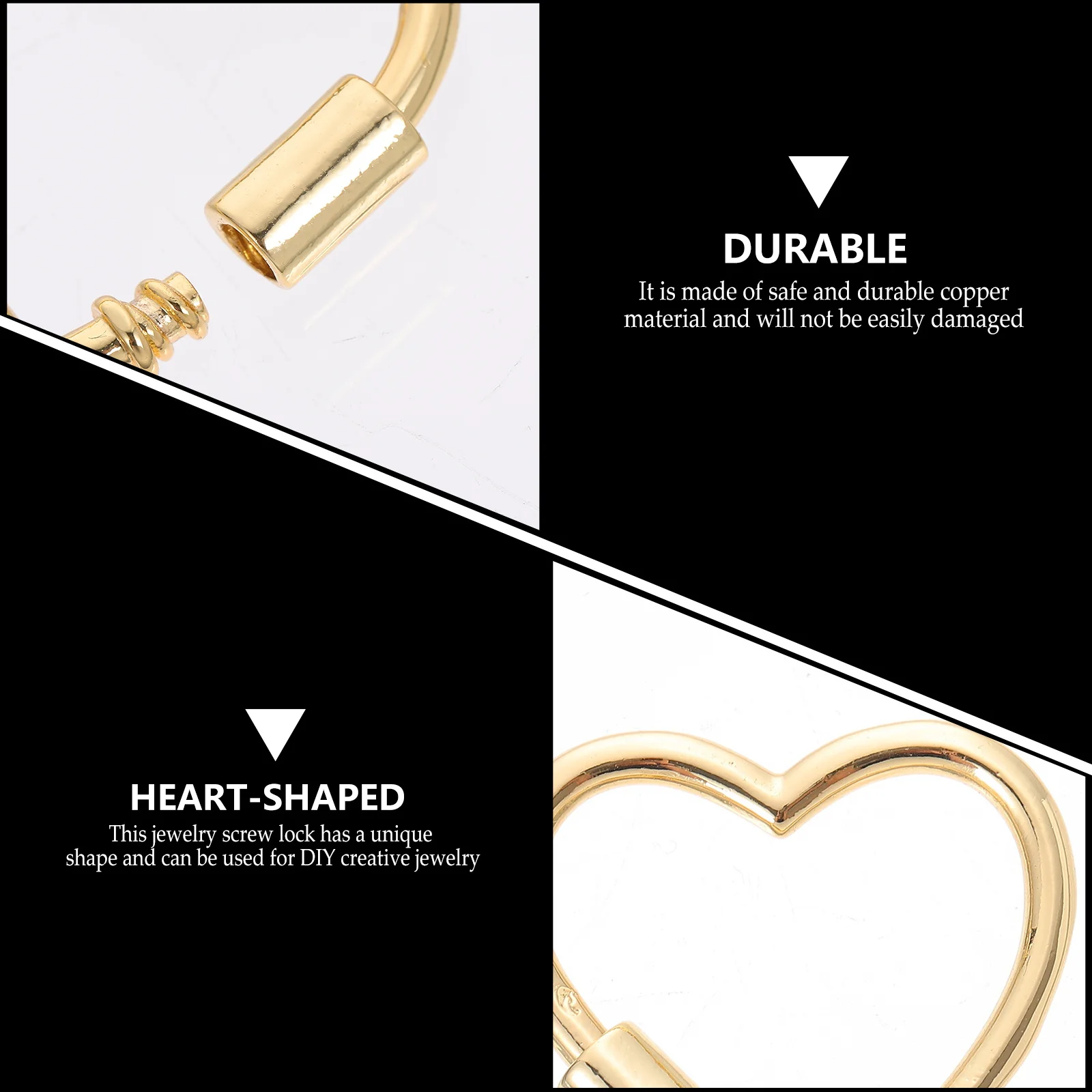 1Pcs Heart Shape Jewelry Screw Lock Copper Carabiner Lock Necklace Link Connector Pendant Accessories DIY Keychain Buckle
1Pcs Heart Shape Jewelry Screw Lock Copper Carabiner Lock Necklace Link Connector Pendant Accessories DIY Keychain Buckle