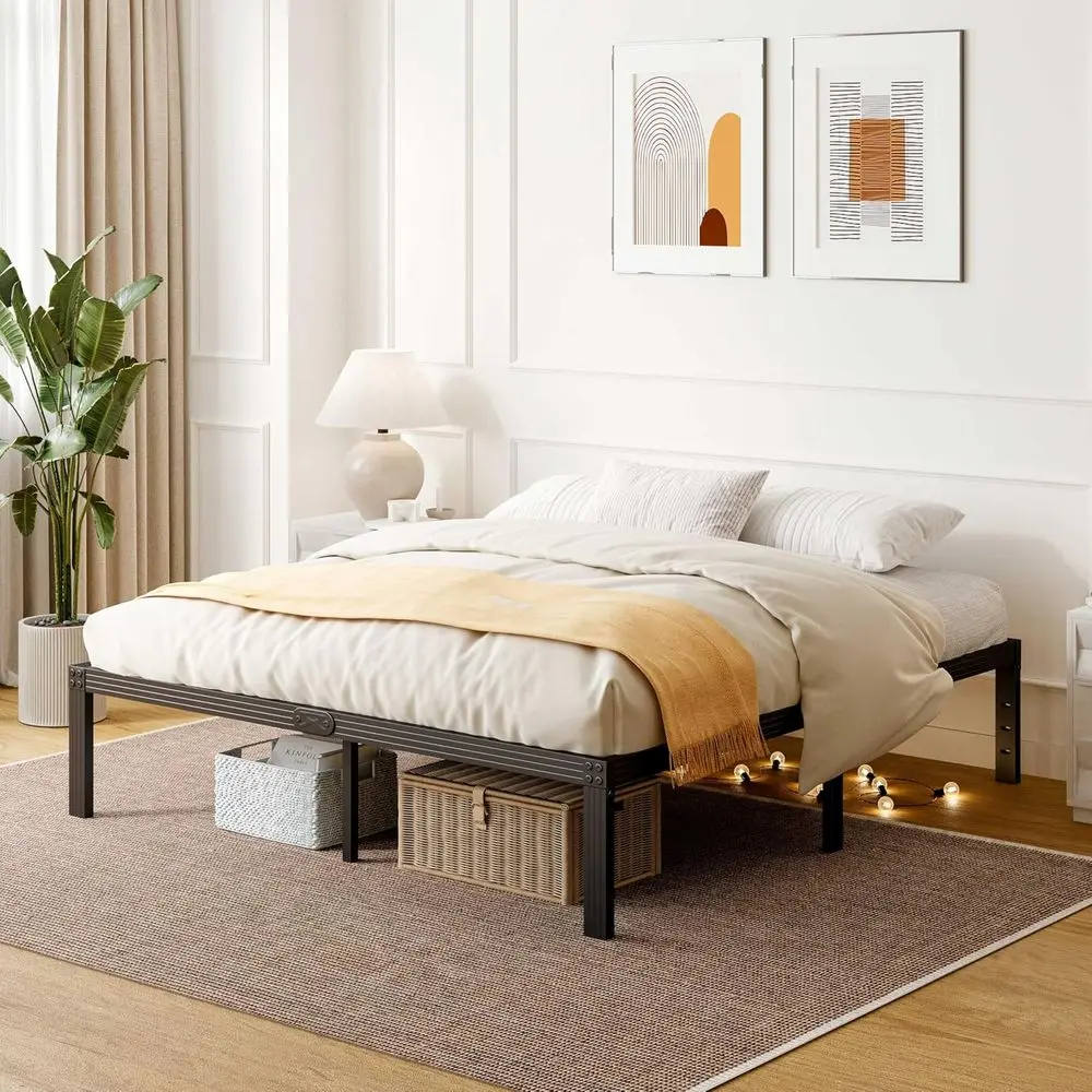 ZIYOO 14 Steel Slat Full Bed Frame, No Box Spring, Easy Assembly, Quiet & Storage Friendly, Black
ZIYOO 14 Steel Slat Full Bed Frame, No Box Spring, Easy Assembly, Quiet & Storage Friendly, Black