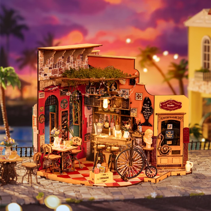 Robotime Rolife Cheers Bar Dining DIY Miniature Dollhouse Kit Crafts Hobbies Amazing Gift for Women Children DG173
Robotime Rolife Cheers Bar Dining DIY Miniature Dollhouse Kit Crafts Hobbies Amazing Gift for Women Children DG173