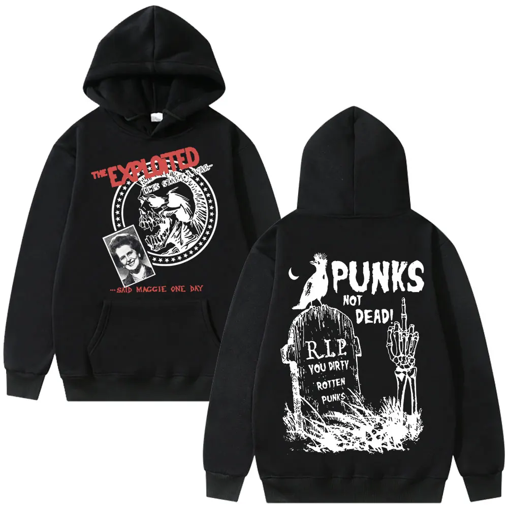 Rock Band The Exploited Lets Start A War Said Maggie One Day Punks Not Dead Hoodie Men Women Vintage Gothic Oversized Sweatshirt
Rock Band The Exploited Lets Start A War Said Maggie One Day Punks Not Dead Hoodie Men Women Vintage Gothic Oversized Sweatshirt