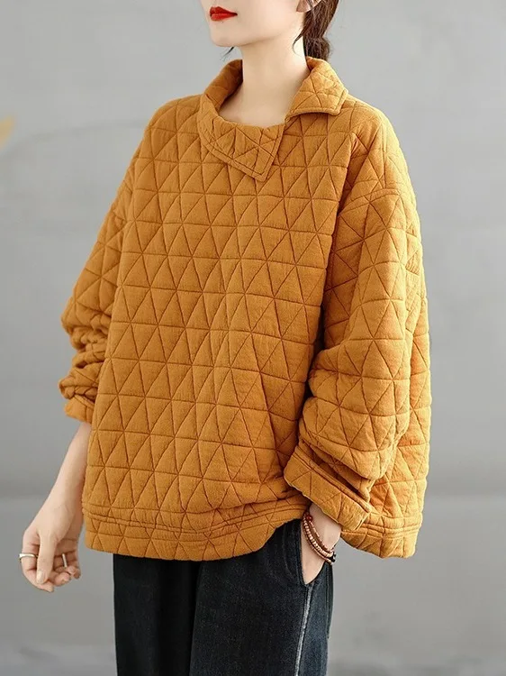 Свободная повседневная толстовка большого размера, женская цветная круглая теплая верхняя одежда, новая осенне-зимняя модная художественная одежда
Свободная повседневная толстовка большого размера, женская цветная круглая теплая верхняя одежда, новая осенне-зимняя модная художественная одежда