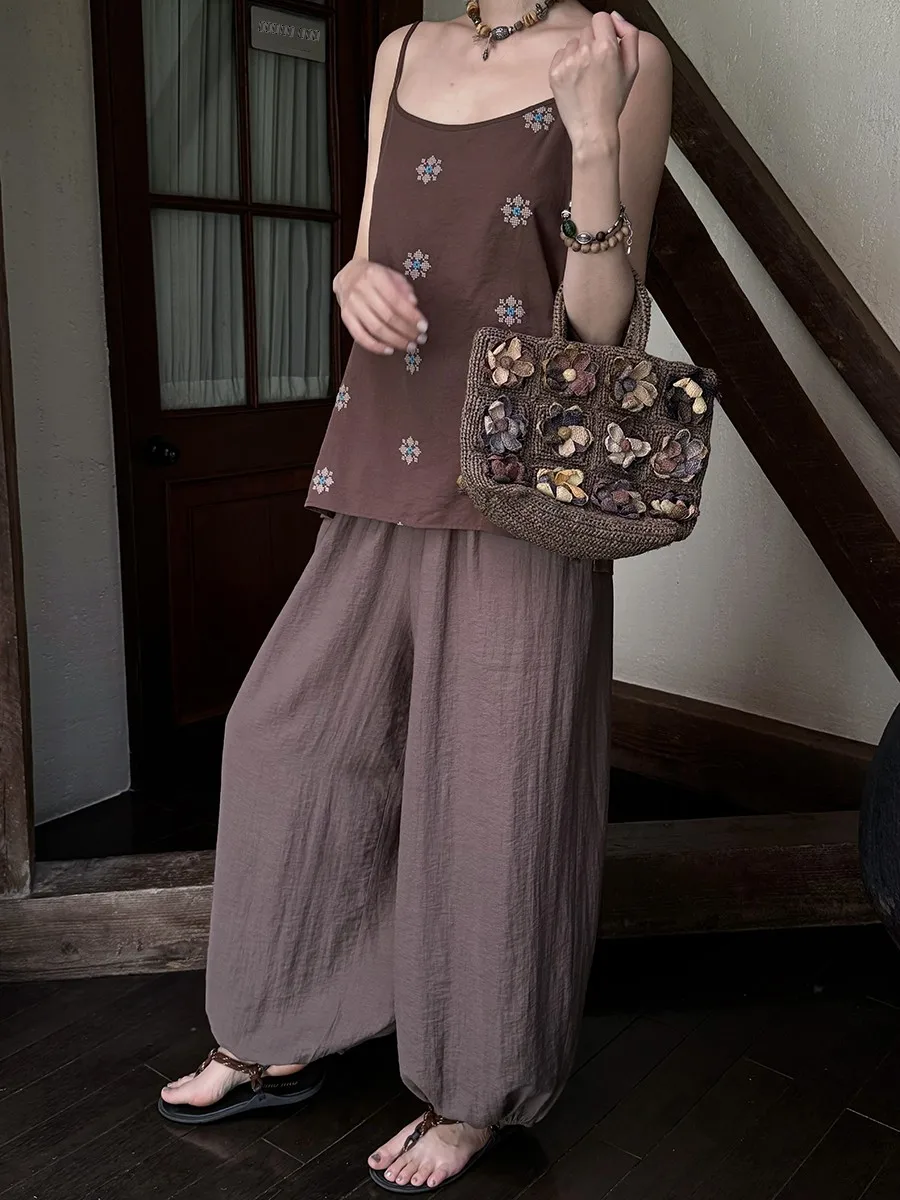 Owi Nara Girl Series Heavy Embroidery Lazy Loose Fatigue Resistant Cross Stitching Strap Top Women's Summer Casual Vest
Owi Nara Girl Series Heavy Embroidery Lazy Loose Fatigue Resistant Cross Stitching Strap Top Women's Summer Casual Vest