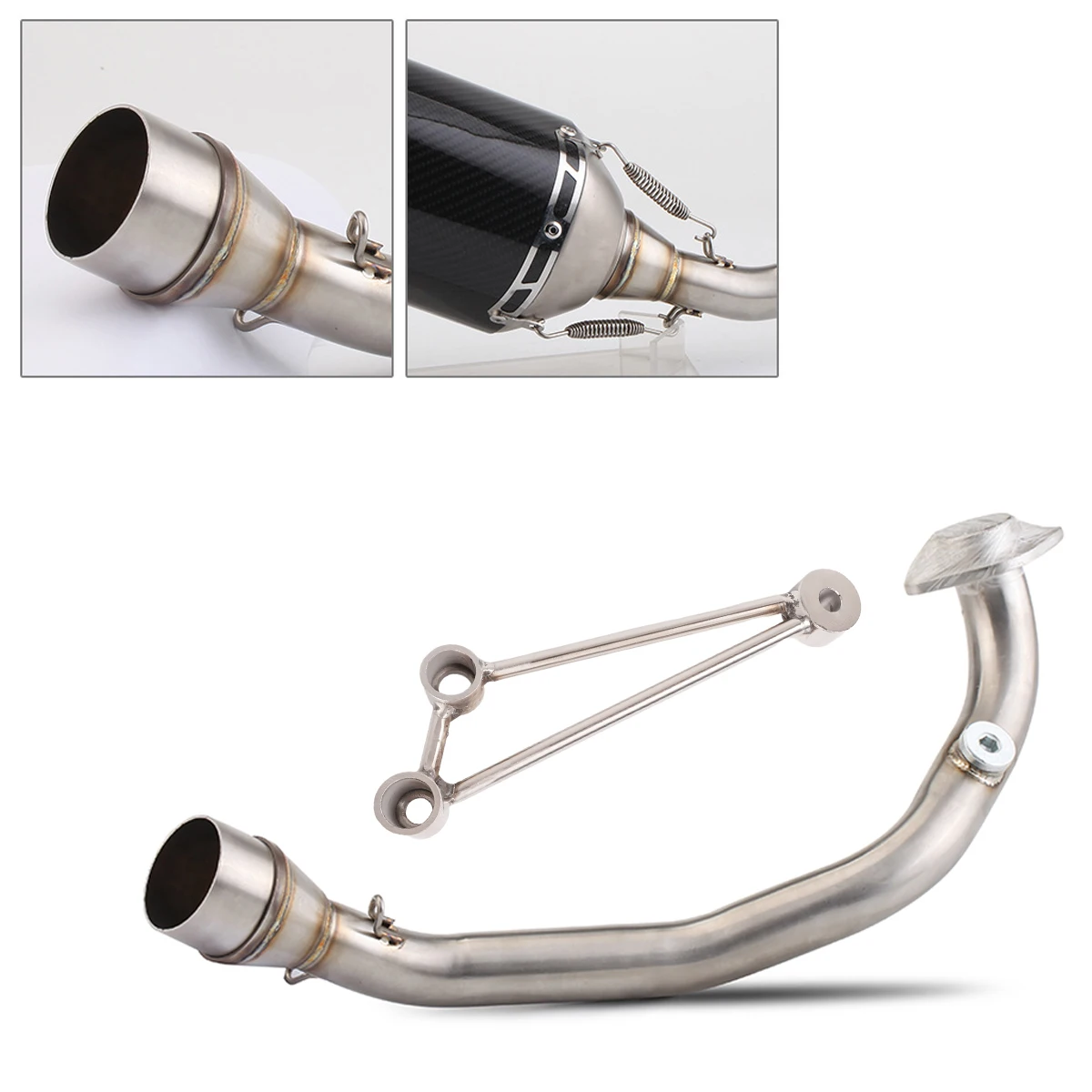 Suitable for the front section of motorcycle exhaust pipes of Generations 1-3
Suitable for the front section of motorcycle exhaust pipes of Generations 1-3