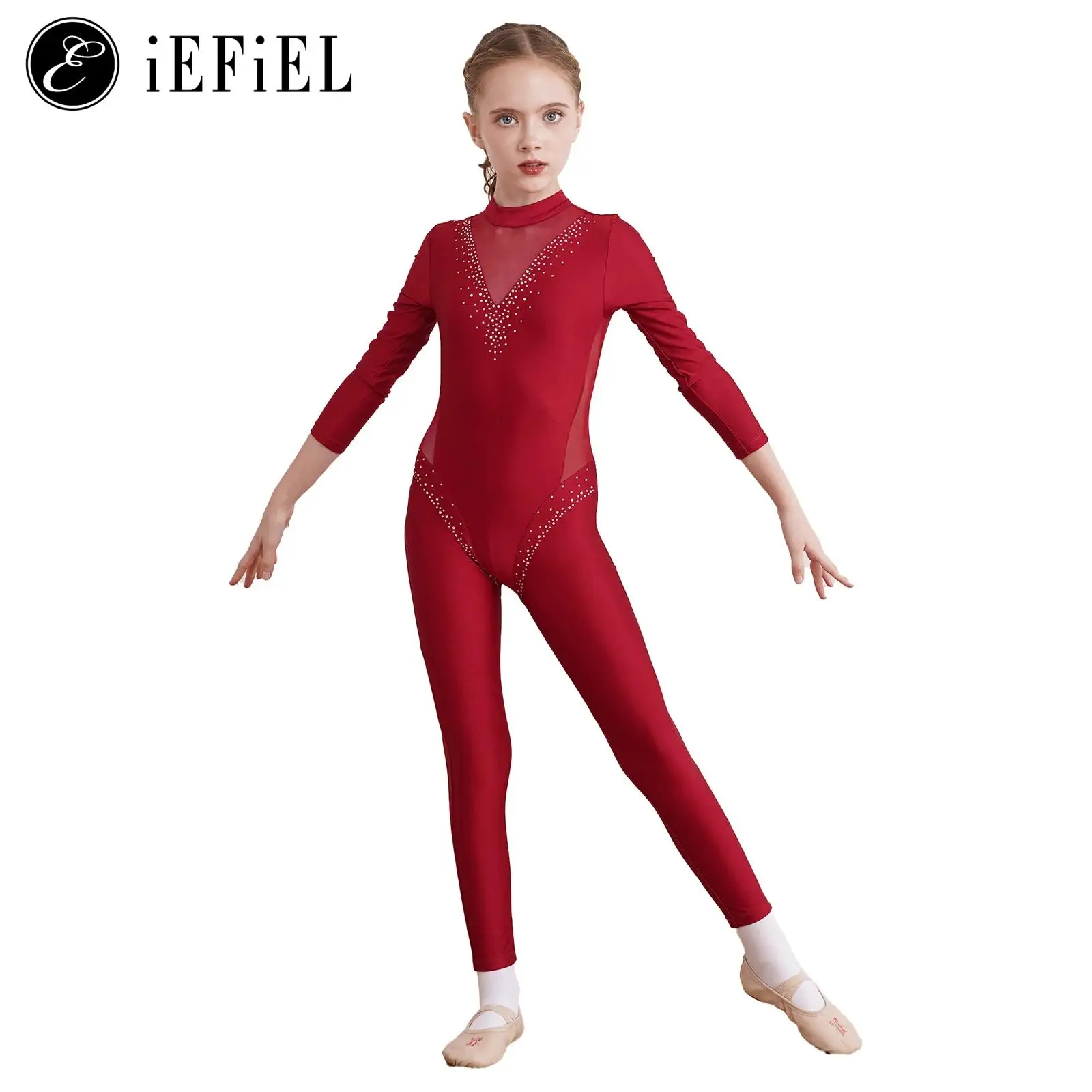 Kids Girls Shiny Rhinestone Long Sleeve Full Bodysuit Dance Gymnastics Figure Ice Skating Jumpsuit Unitard One Piece Dancewear
Kids Girls Shiny Rhinestone Long Sleeve Full Bodysuit Dance Gymnastics Figure Ice Skating Jumpsuit Unitard One Piece Dancewear