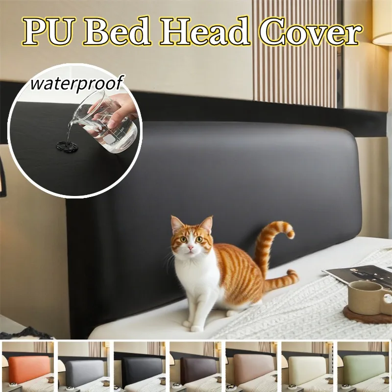 PU Leather Waterproof Headboard Cover All-inclusive TechnologyCloth Bed Head Cover Elastic Backrest Dust Protector Bedroom Hotel
PU Leather Waterproof Headboard Cover All-inclusive TechnologyCloth Bed Head Cover Elastic Backrest Dust Protector Bedroom Hotel