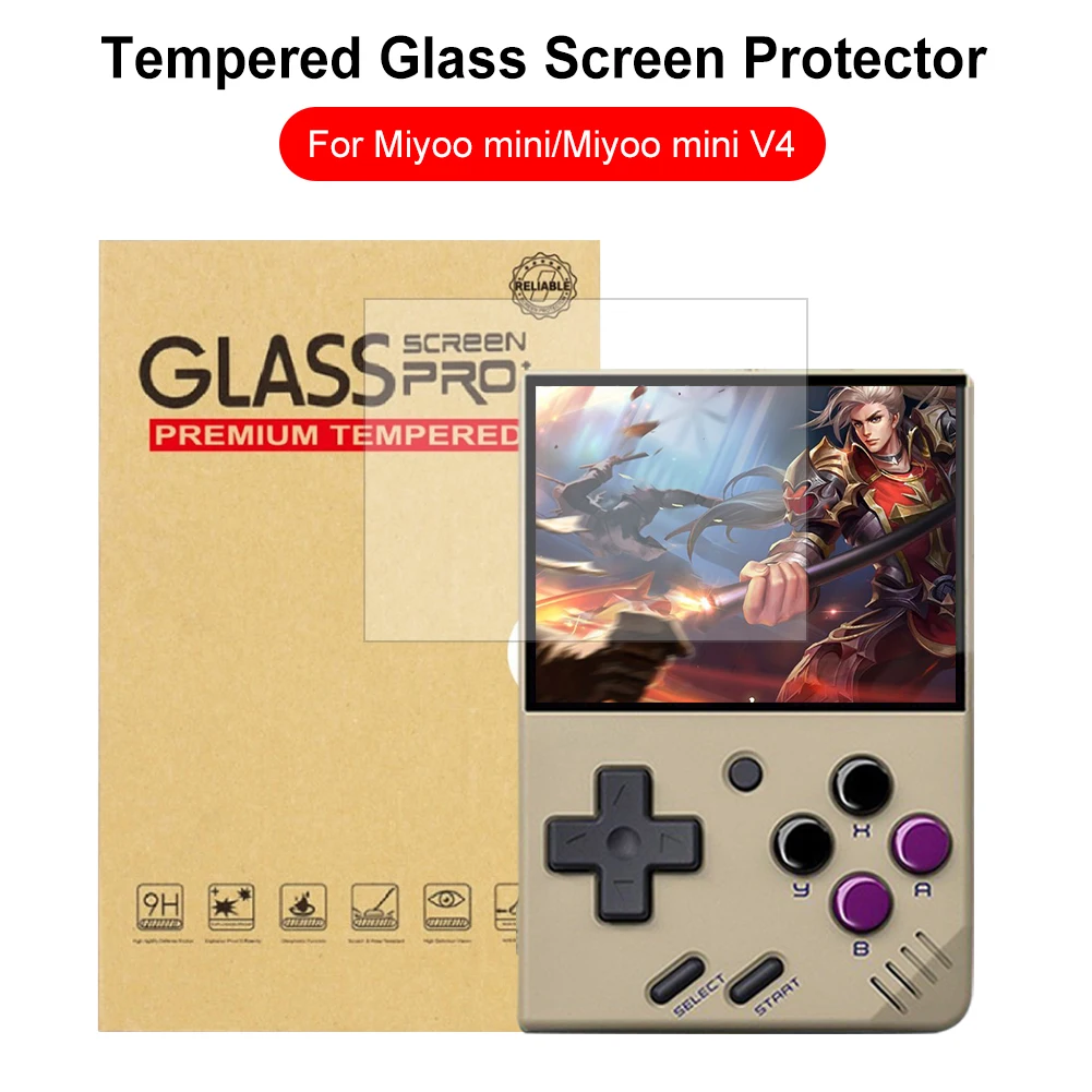 Hard Tempered Glass Protective Film Screen Protector Cover Film for Miyoo Mini / Miyoo Mini V4
Hard Tempered Glass Protective Film Screen Protector Cover Film for Miyoo Mini / Miyoo Mini V4