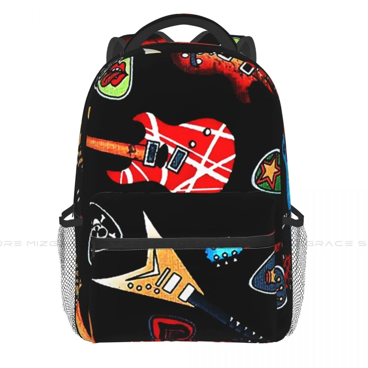 Electric Rock Guitars Backpacks Music Pattern Art Casual Print Student School Bag Women Man's Travel Bags Laptop Daypack
Electric Rock Guitars Backpacks Music Pattern Art Casual Print Student School Bag Women Man's Travel Bags Laptop Daypack