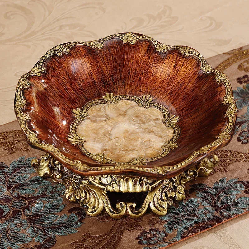 Luxury resin fruit tray decoration, living room decoration, creative home decoration, retro crafts
Luxury resin fruit tray decoration, living room decoration, creative home decoration, retro crafts