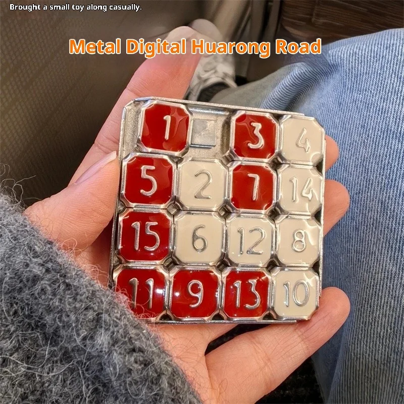 Металлическая цифровая игра-головоломка-слайда для упражнений, игрушка-головоломка для мозга, разработанная для детей, игрушка-головоломка Huarong Road, которую можно носить с собой
Металлическая цифровая игра-головоломка-слайда для упражнений, игрушка-головоломка для мозга, разработанная для детей, игрушка-головоломка Huarong Road, которую можно носить с собой