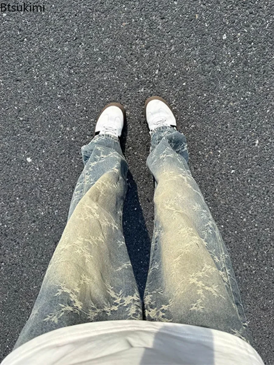 2026 модные мужские винтажные жаккардовые джинсы, повседневные прямые брюки, потертые джинсовые брюки в американском стиле, мужские мешковатые джинсы
2026 модные мужские винтажные жаккардовые джинсы, повседневные прямые брюки, потертые джинсовые брюки в американском стиле, мужские мешковатые джинсы