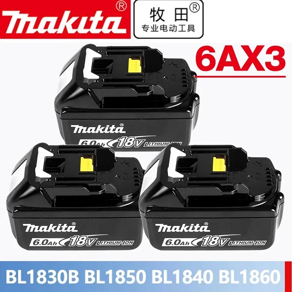 Original Makita 18V Battery 6Ah Makita 18v Power Tools Replacement Accessories BL1860 BL1850 Li-ion Rechargeable batteries Pack
Original Makita 18V Battery 6Ah Makita 18v Power Tools Replacement Accessories BL1860 BL1850 Li-ion Rechargeable batteries Pack