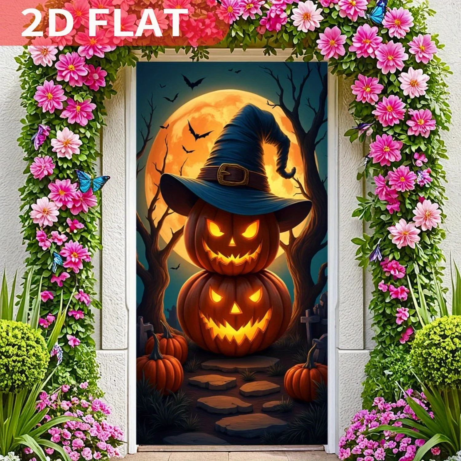 1pc Spooky Tapestry Banner Pumpkin Halloween Decoration 3x6FT, Polyester Banner Eye-catching Event For Spooky Halloween Party
1pc Spooky Tapestry Banner Pumpkin Halloween Decoration 3x6FT, Polyester Banner Eye-catching Event For Spooky Halloween Party