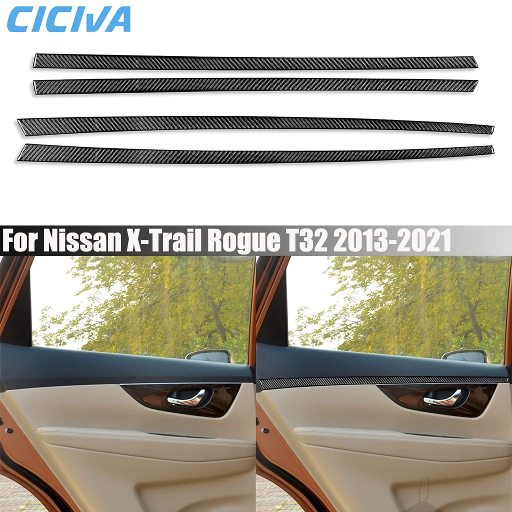 Carbon Fiber Car Accessories Door Decorative Strip Interior Cover Modified Trim Sticker For Nissan X-Trail Rogue T32 2013-2021
Carbon Fiber Car Accessories Door Decorative Strip Interior Cover Modified Trim Sticker For Nissan X-Trail Rogue T32 2013-2021