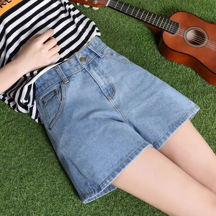 High Waist Denim Shorts Women Summer 2024 New Loose Slimming Student A-Line Wide Leg Hot Pants Wear-resistant Deep Light Colors
High Waist Denim Shorts Women Summer 2024 New Loose Slimming Student A-Line Wide Leg Hot Pants Wear-resistant Deep Light Colors