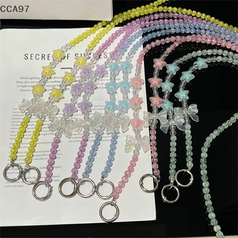 Universal Anti-lost Bow Five Pointed Star Beaded Crossbody Long Phone Chain Phone Case Bags Decoration Gifts
Universal Anti-lost Bow Five Pointed Star Beaded Crossbody Long Phone Chain Phone Case Bags Decoration Gifts