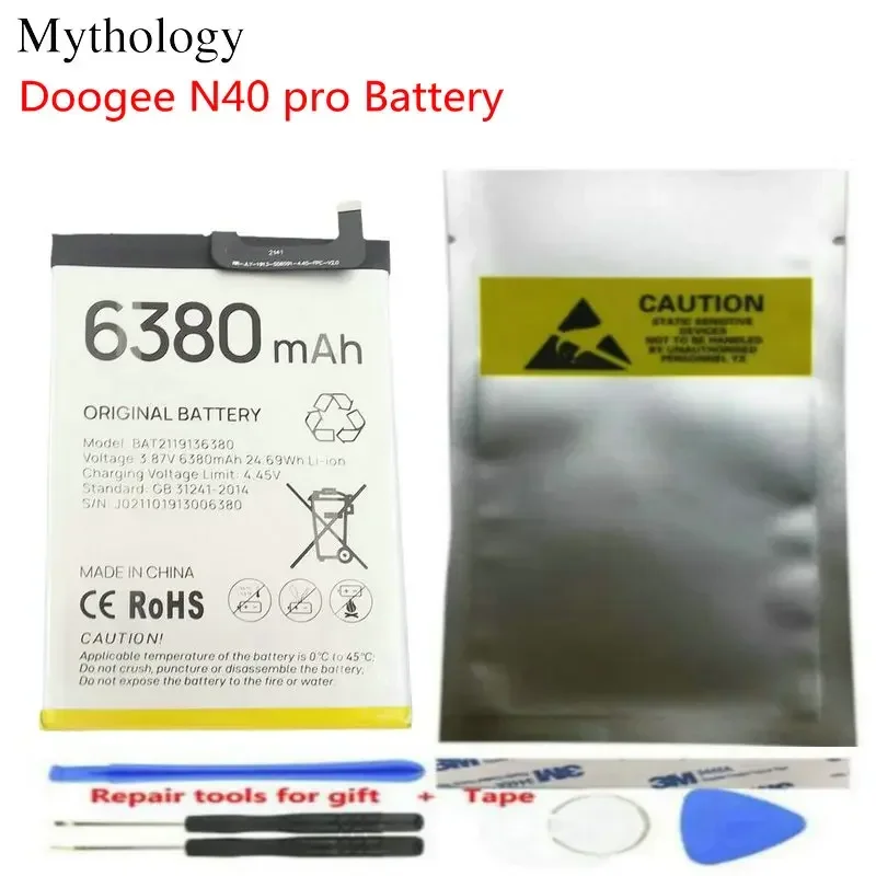 For DOOGEE N40 Pro Battery 6380mAh Batteries 6.52'' Mobile Phone Accessories
For DOOGEE N40 Pro Battery 6380mAh Batteries 6.52'' Mobile Phone Accessories