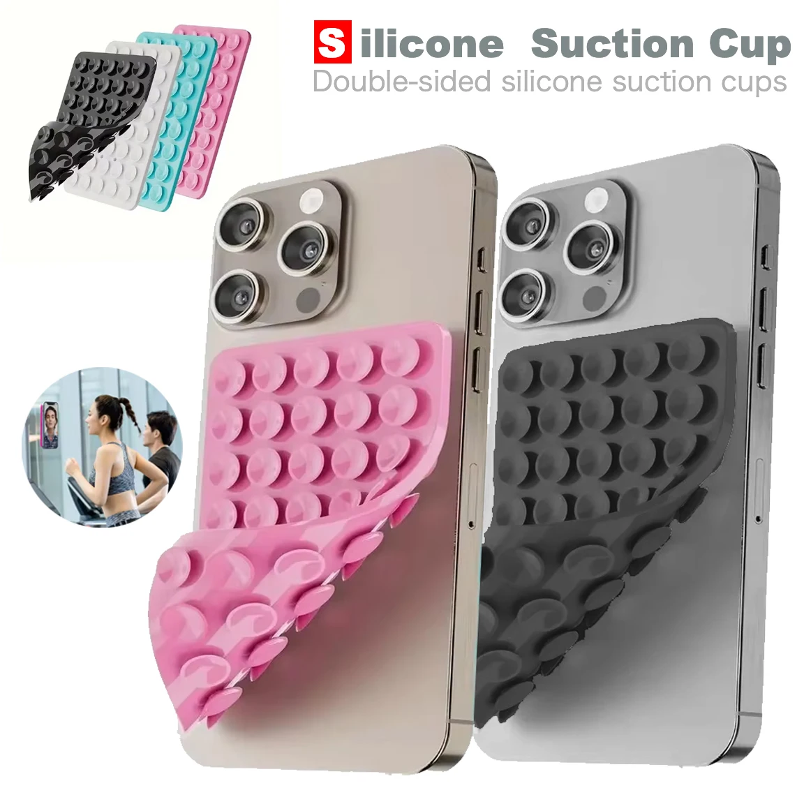40 Sucker Double Side Square Silicone Suction Cup Holder Thickened Strong Grip Holder Detachable Hands-Free for Selfies & Videos
40 Sucker Double Side Square Silicone Suction Cup Holder Thickened Strong Grip Holder Detachable Hands-Free for Selfies & Videos