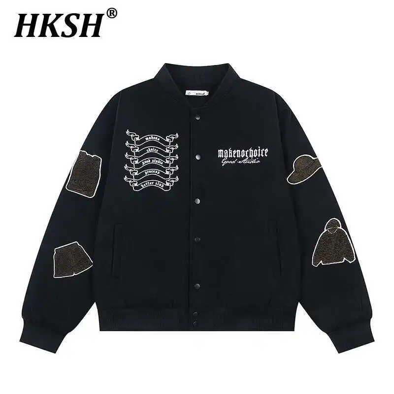 HKSH Весенняя новая мужская модная куртка Ins Trend Бейсбольное полотенце с вышивкой ручной работы Свободное лоскутное женское пальто из искусственной кожи в стиле хип-хоп HK4324
HKSH Весенняя новая мужская модная куртка Ins Trend Бейсбольное полотенце с вышивкой ручной работы Свободное лоскутное женское пальто из искусственной кожи в стиле хип-хоп HK4324