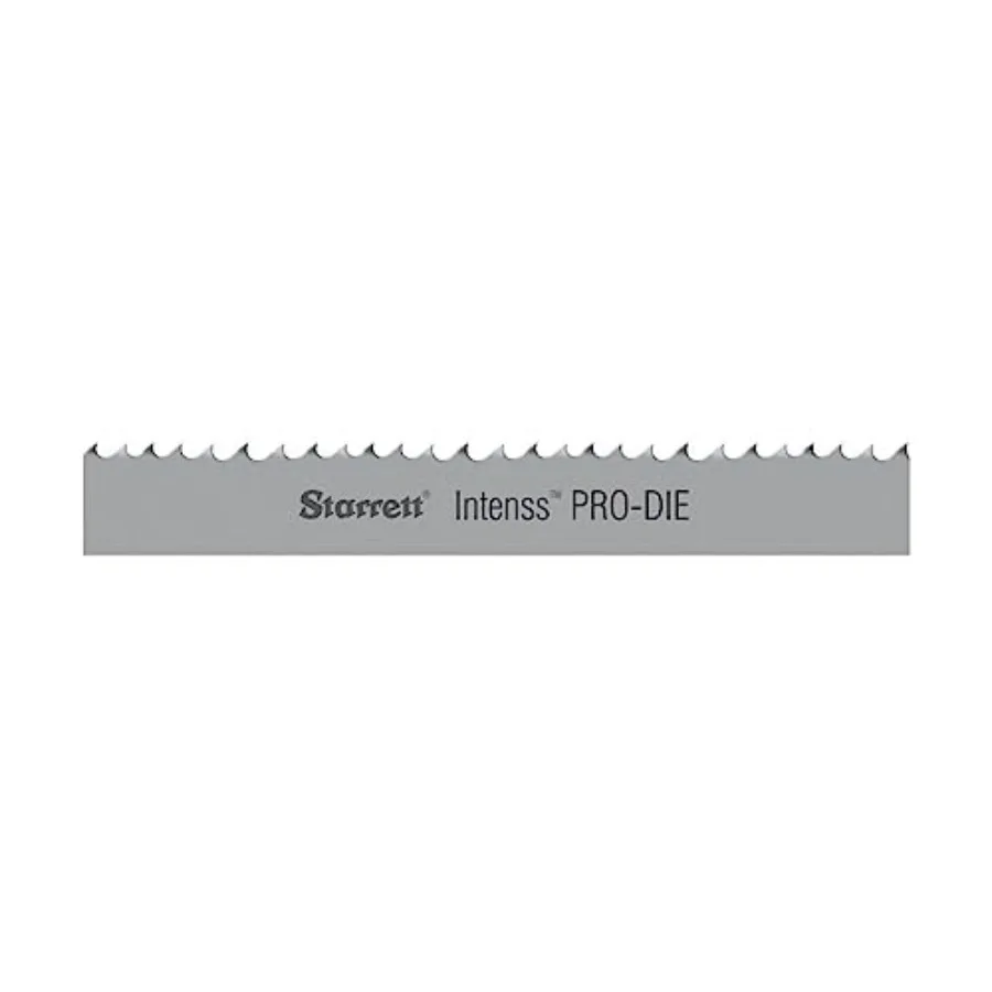 Intenss PRO-DIE Bi-Metal Band Saw Blade with M-42 Cobalt HSS Teeth - Ideal for Tool Die and Mold Steels - 5 Ft. 4-1/2" 1/2 x.02
Intenss PRO-DIE Bi-Metal Band Saw Blade with M-42 Cobalt HSS Teeth - Ideal for Tool Die and Mold Steels - 5 Ft. 4-1/2" 1/2 x.02