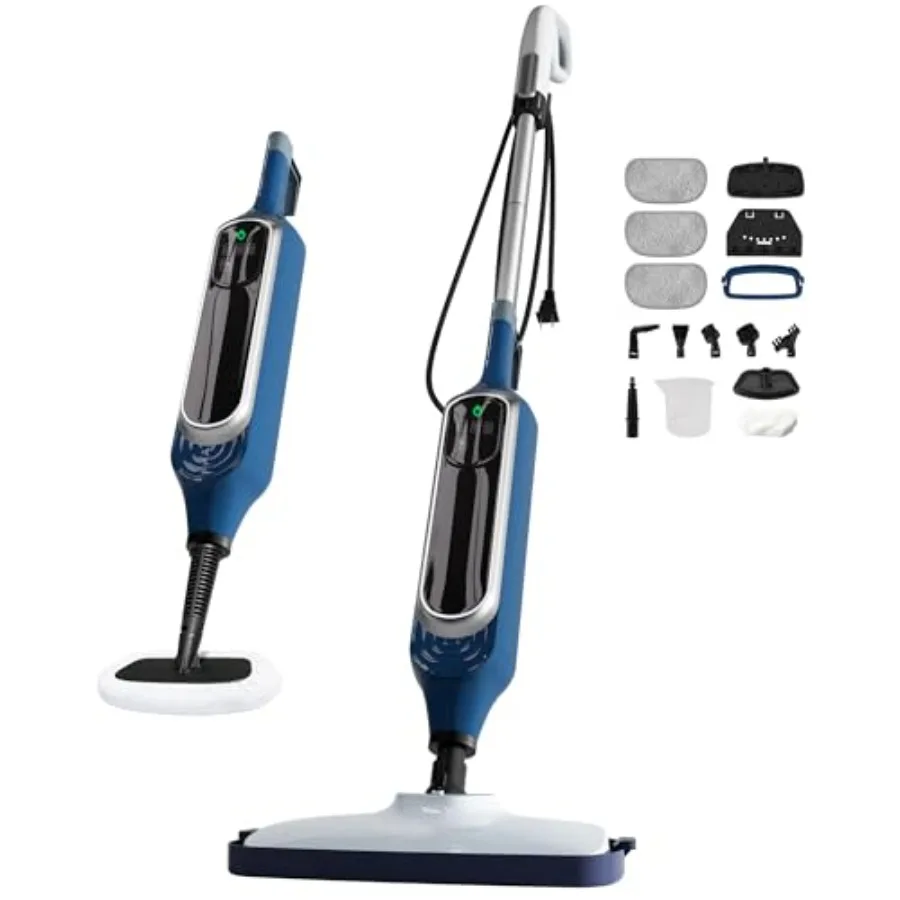 12 in 1 Steam Mop Detachable Handheld Steam Cleaner for Home 23Feet Cord for Hardwood Floor Cleaning Tile Carpet Furniture Clot
12 in 1 Steam Mop Detachable Handheld Steam Cleaner for Home 23Feet Cord for Hardwood Floor Cleaning Tile Carpet Furniture Clot