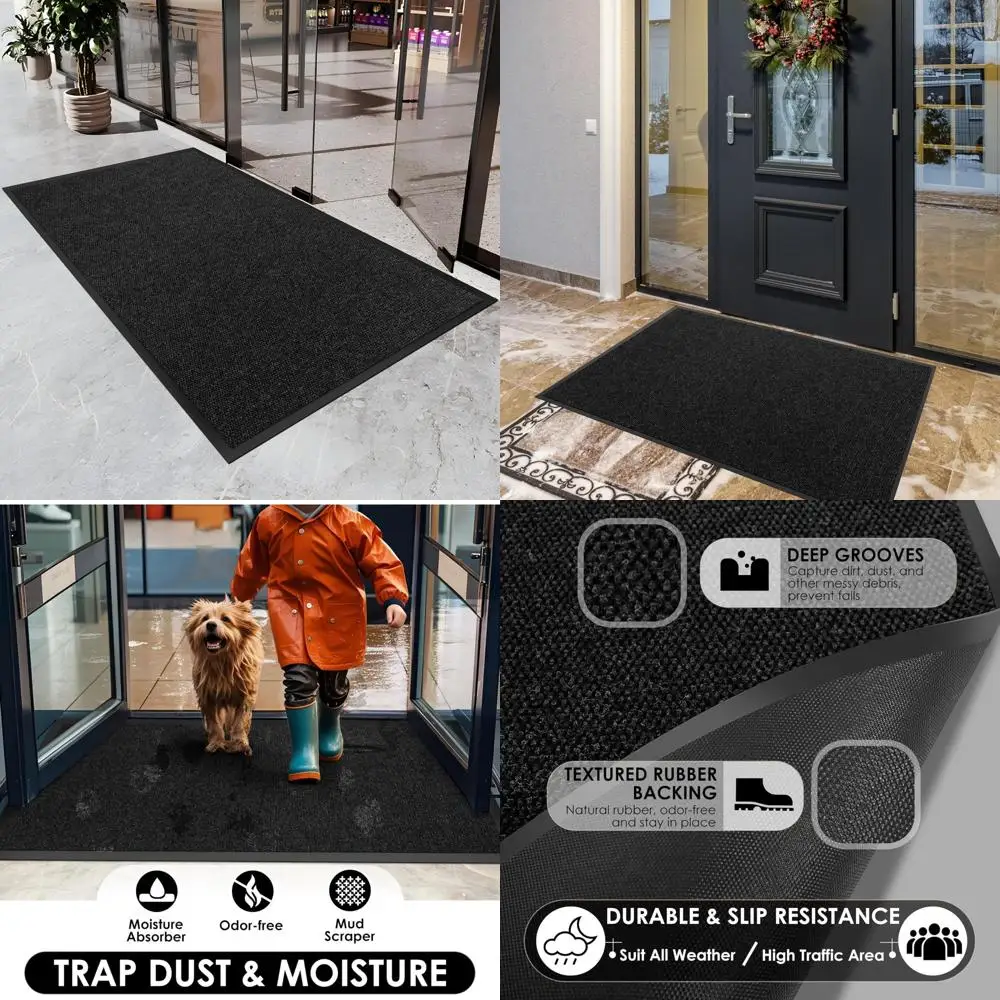 Сверхмощный коврик для входной двери в помещении и на открытом воздухе, 2x14 футов, коврик для коммерческого входа, настраиваемый, ловушки для грязи и влаги для En
Сверхмощный коврик для входной двери в помещении и на открытом воздухе, 2x14 футов, коврик для коммерческого входа, настраиваемый, ловушки для грязи и влаги для En