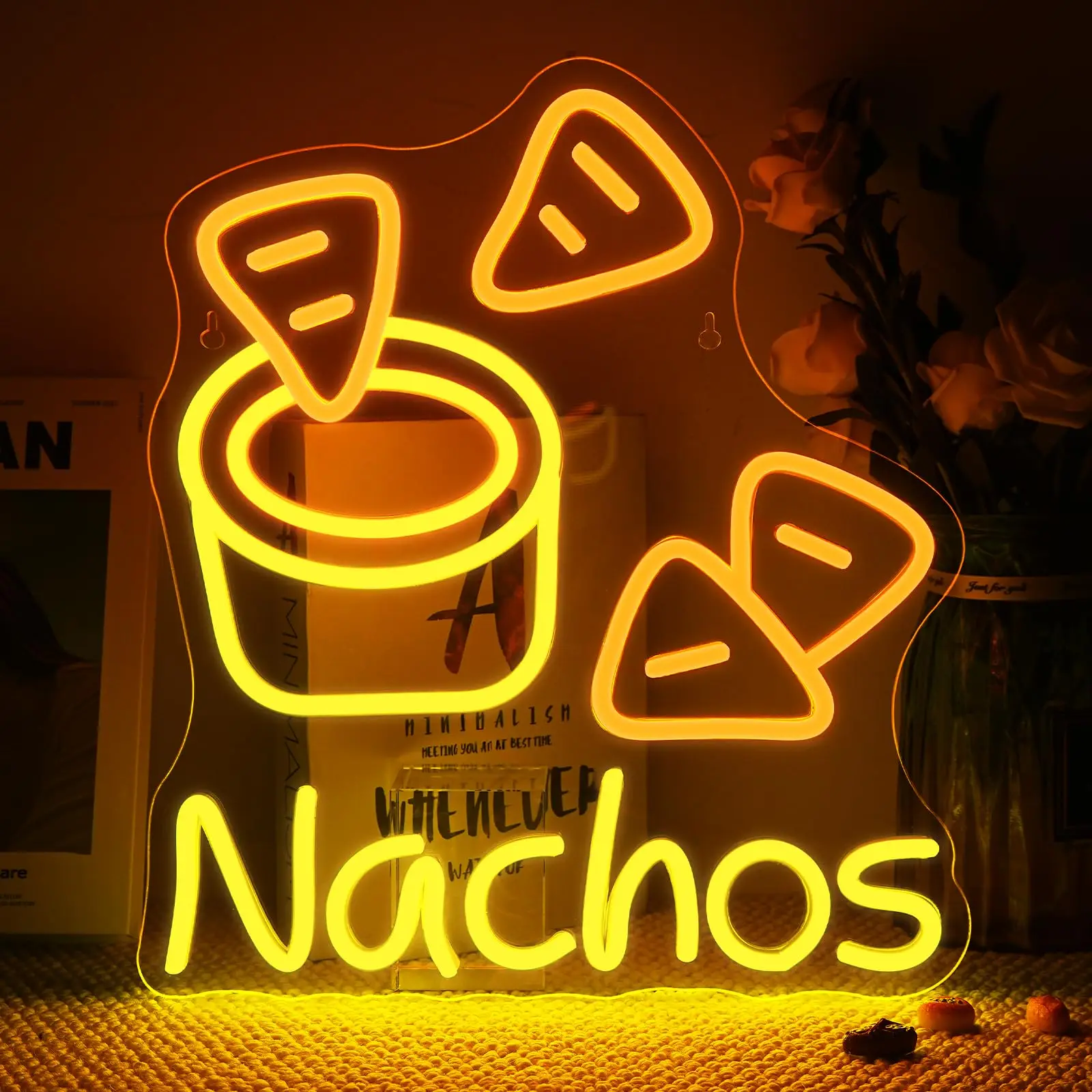 Неоновая вывеска Nachos, неоновая вывеска Cheesy Delight для декора стен для баров, кухни, ресторана фаст-фуда, мексиканского ресторана
Неоновая вывеска Nachos, неоновая вывеска Cheesy Delight для декора стен для баров, кухни, ресторана фаст-фуда, мексиканского ресторана