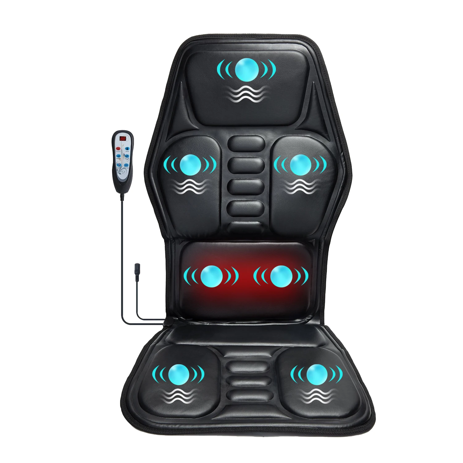 Massage Seat Cushion Pad with Heat 9 Massage Style Lumbar Support Function, Fatigue Stress Relief Back Massager
Massage Seat Cushion Pad with Heat 9 Massage Style Lumbar Support Function, Fatigue Stress Relief Back Massager
