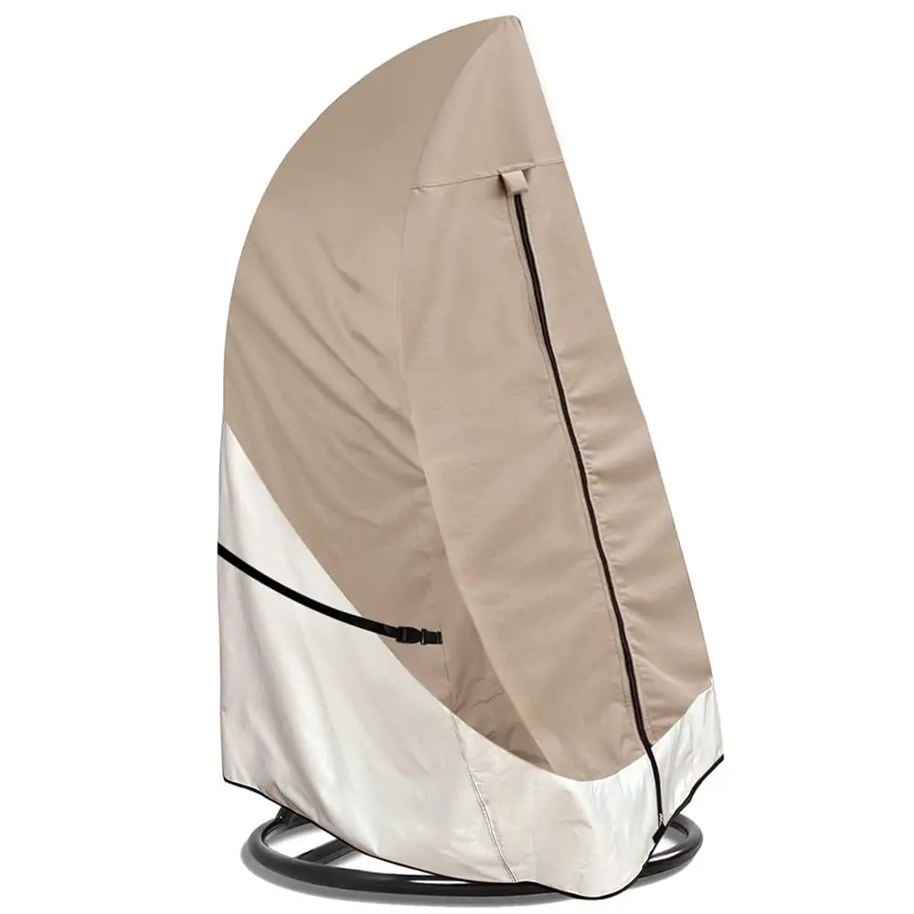 Patio Hanging Egg Chair Cover - 600D Waterproof Outdoor Single Seat Wicker Swing Egg Chair With Stand Protector, Light Tan &
Patio Hanging Egg Chair Cover - 600D Waterproof Outdoor Single Seat Wicker Swing Egg Chair With Stand Protector, Light Tan &