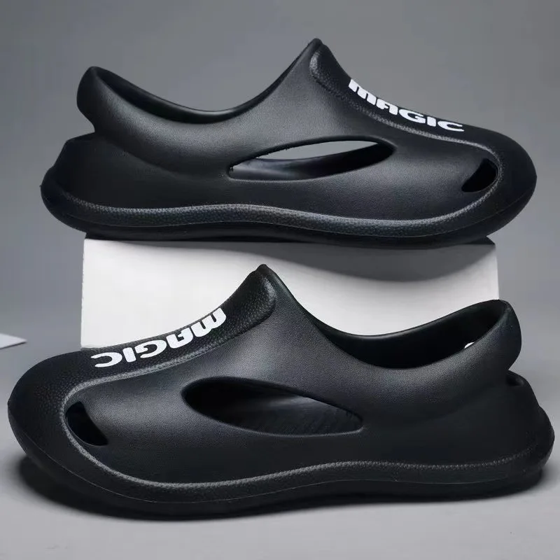 New hole shoes men's and women's breathable bag head Korean version couple non-slip chef EVA sports running sandals
New hole shoes men's and women's breathable bag head Korean version couple non-slip chef EVA sports running sandals