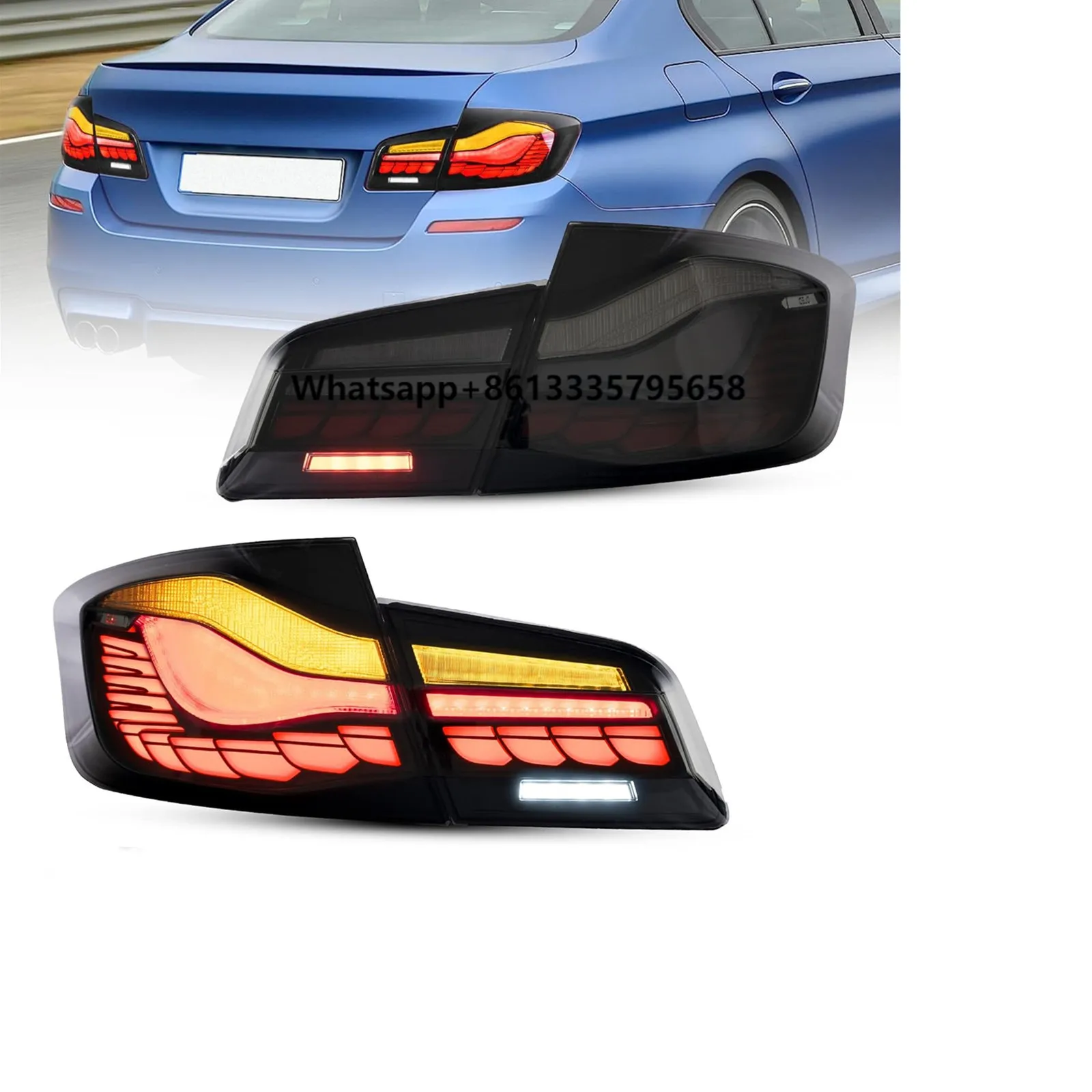 Pair Smoke Tail Light Assembly for 5 Series F10 F18 2011-2017 Rear Lamp Car Sequential Lights
Pair Smoke Tail Light Assembly for 5 Series F10 F18 2011-2017 Rear Lamp Car Sequential Lights