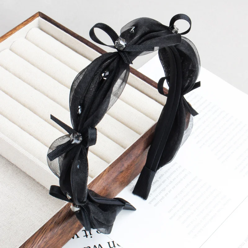 Mesh High Crown Black Elegant Rhinestone Narrow Hairband Hair Hoop Light Luxury Niche Water Diamond Pressed Hair Face Washing He
Mesh High Crown Black Elegant Rhinestone Narrow Hairband Hair Hoop Light Luxury Niche Water Diamond Pressed Hair Face Washing He