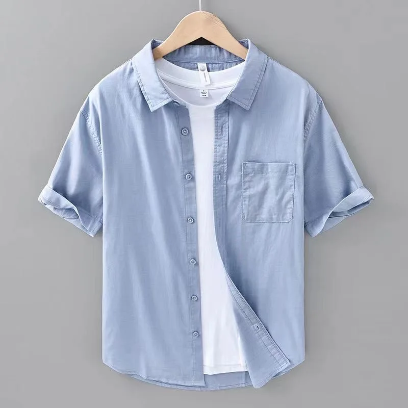 Linen Short Sleeve Shirt Loose Fit Summer Breathable Cotton Linen Material Regular Length Simple Style for Men And ...
Linen Short Sleeve Shirt Loose Fit Summer Breathable Cotton Linen Material Regular Length Simple Style for Men And ...
