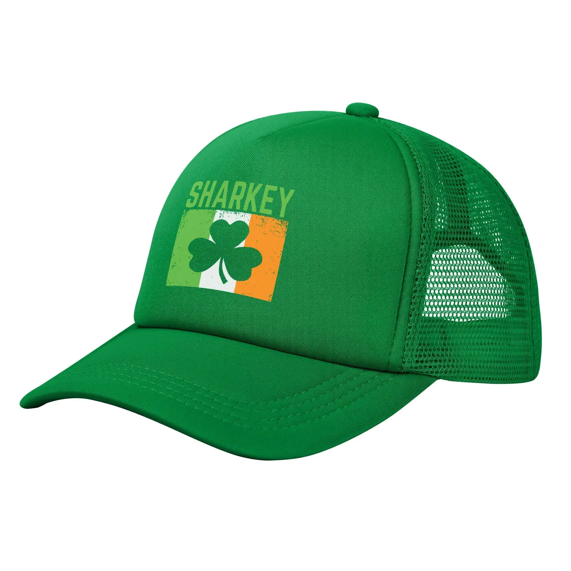 Sharkey Surname Clover Mesh Baseball Cap Adult Sun Hat St. Patrick's Day Irish Paddy Hat Adjustable Racing Cap Trucker Hat
Sharkey Surname Clover Mesh Baseball Cap Adult Sun Hat St. Patrick's Day Irish Paddy Hat Adjustable Racing Cap Trucker Hat