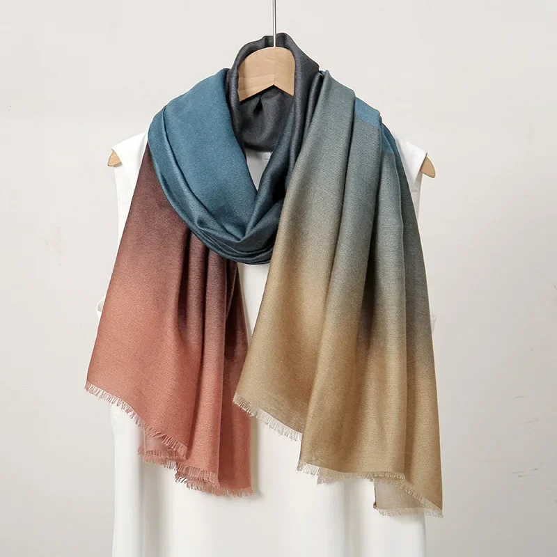 Модный красивый женский платок градиентного цвета, элегантный зимний льняной длинный шарф с кисточками, бандана, шаль, мусульманский хиджаб 90*180 см
Модный красивый женский платок градиентного цвета, элегантный зимний льняной длинный шарф с кисточками, бандана, шаль, мусульманский хиджаб 90*180 см