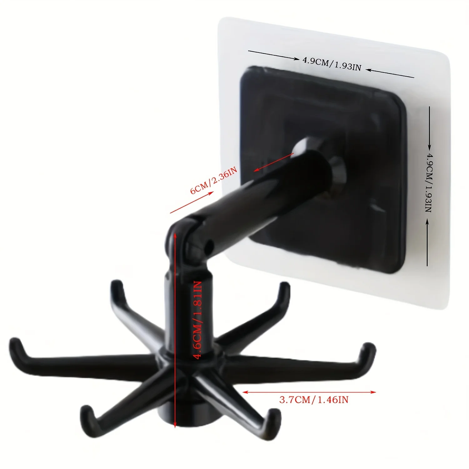 Multifunctional Rotatable Hook 1pc, No Drill Strong Adhesive Sticker Hook, Kitchen Bathroom Utensil Organizer
Multifunctional Rotatable Hook 1pc, No Drill Strong Adhesive Sticker Hook, Kitchen Bathroom Utensil Organizer