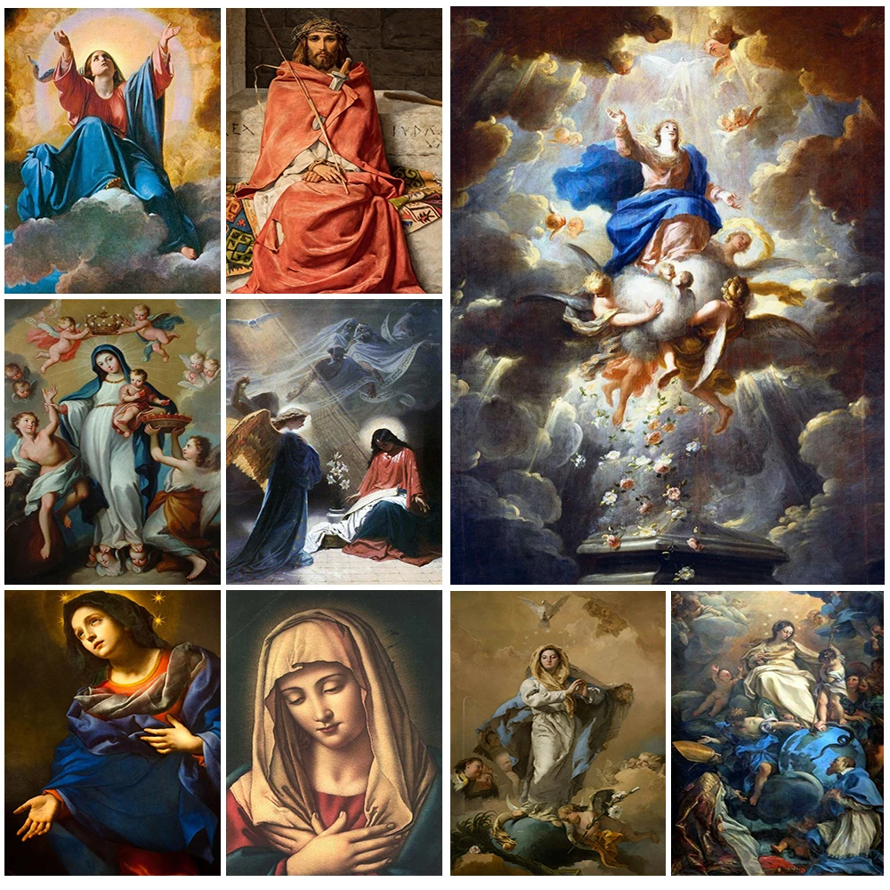 Virgin Mary Jesus Religion Christianity Poster Wall Art Canvas Painting Wall Pictures For Living Room Home Decor Unframed
Virgin Mary Jesus Religion Christianity Poster Wall Art Canvas Painting Wall Pictures For Living Room Home Decor Unframed