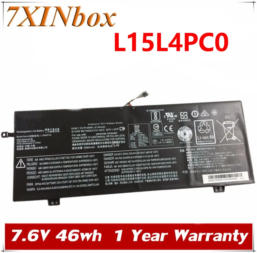 7XINbox 7.6V 46wh Original Laptop Battery L15L4PC0 For Lenovo IdeaPad 710S L15M4PC0 L15S4PC0
7XINbox 7.6V 46wh Original Laptop Battery L15L4PC0 For Lenovo IdeaPad 710S L15M4PC0 L15S4PC0