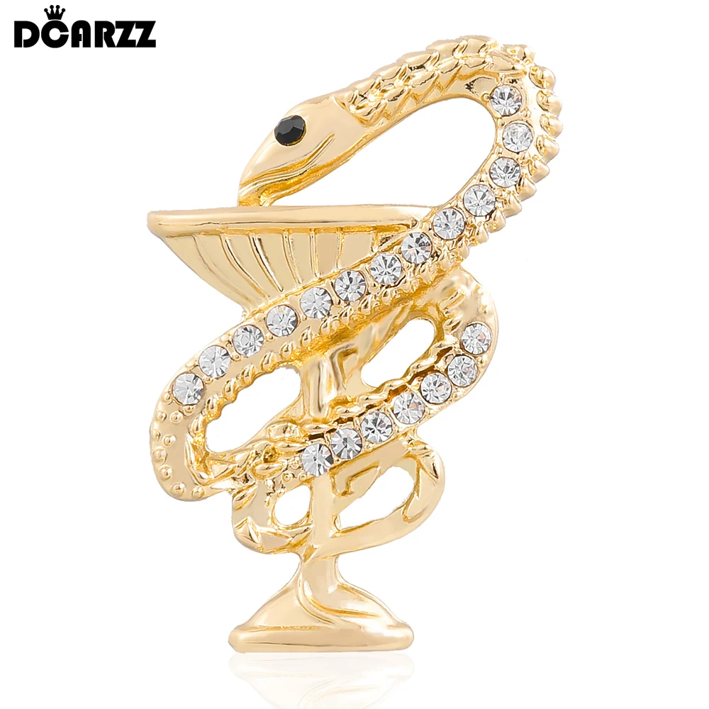 DCARZZ Medical Hygia's Cup Pin Bowl of Hygieia Snake Crystal Brooch Badge Medicine Jewelry for Doctor Nurse Gifts
DCARZZ Medical Hygia's Cup Pin Bowl of Hygieia Snake Crystal Brooch Badge Medicine Jewelry for Doctor Nurse Gifts