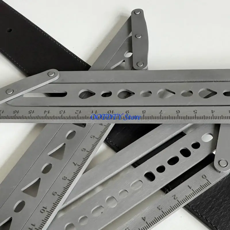 367A Stainless Steel Belt Hole Punching Template Belt Hole Positioning Guide Ruler
367A Stainless Steel Belt Hole Punching Template Belt Hole Positioning Guide Ruler