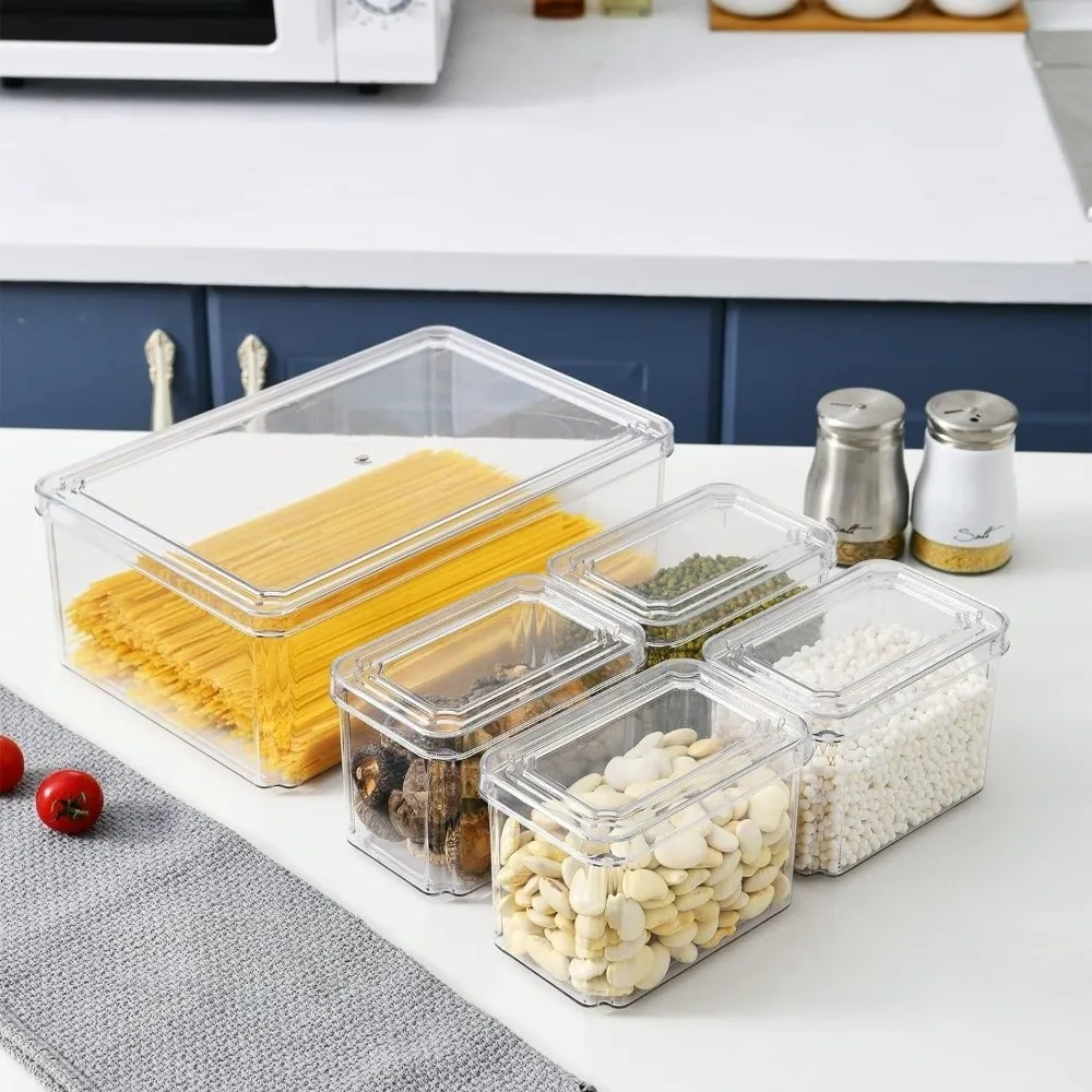 Transparent Fridge Organizer Box Sealed Plastic Food Storage Containers with Lids Fridge Drawer Organizer Fruit Storage
Transparent Fridge Organizer Box Sealed Plastic Food Storage Containers with Lids Fridge Drawer Organizer Fruit Storage