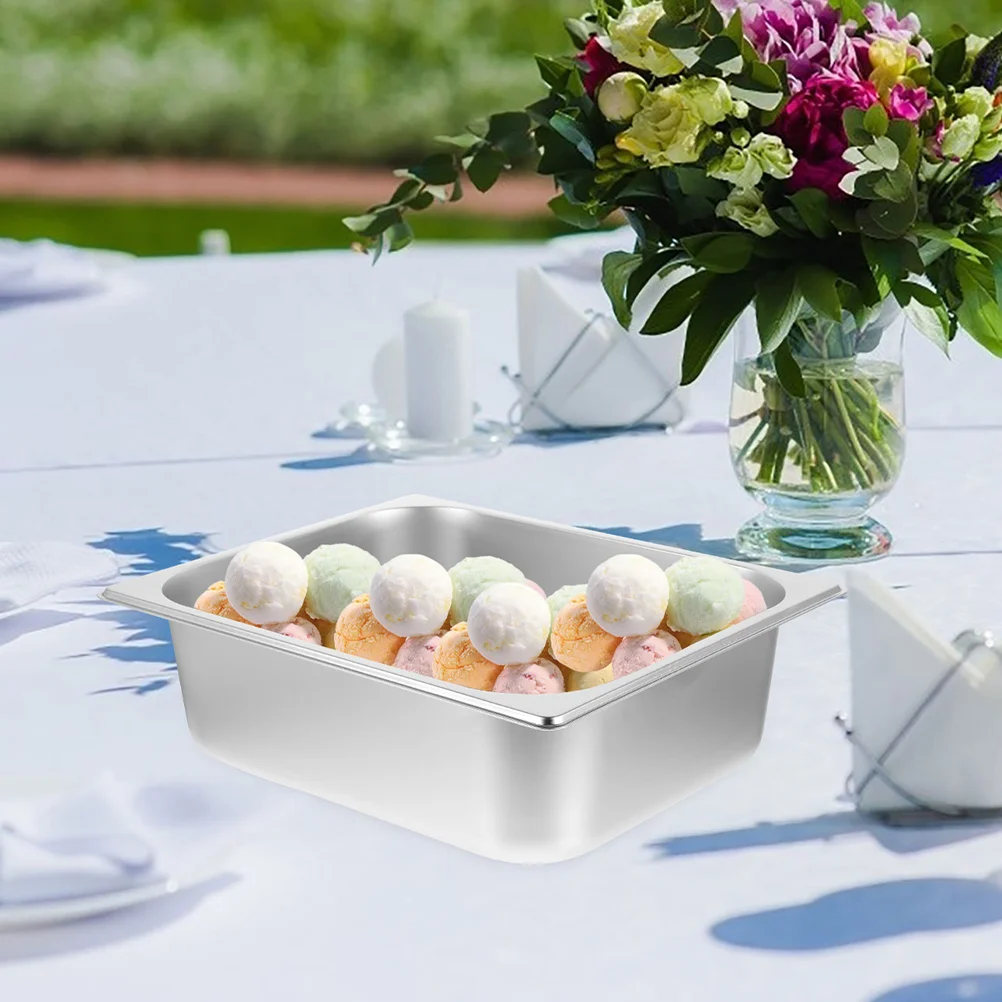Large Capacity Ice Cream Tub Stainless Steel Catering Serving Pot Party Buffet Dishes Container Tray Food Plate Holder 120 Oz
Large Capacity Ice Cream Tub Stainless Steel Catering Serving Pot Party Buffet Dishes Container Tray Food Plate Holder 120 Oz