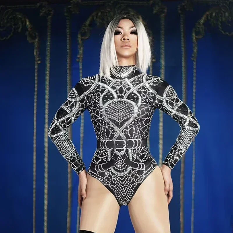 Leotard Nightclub Dj Costumes Jazz Singer Stage Wear Fashion Crystals Stretch Bodysuits Women Party Jumpsuits Skinny Rhinestone
Leotard Nightclub Dj Costumes Jazz Singer Stage Wear Fashion Crystals Stretch Bodysuits Women Party Jumpsuits Skinny Rhinestone