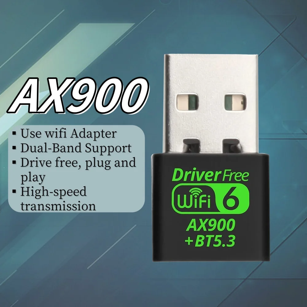 WiFi 6 AX900 Bluetooth 5,3 WiFi USB-адаптер Беспроводная сетевая карта 2,4G и 5 ГГц Wi-Fi-антенна Wlan Приемный драйвер Бесплатно
WiFi 6 AX900 Bluetooth 5,3 WiFi USB-адаптер Беспроводная сетевая карта 2,4G и 5 ГГц Wi-Fi-антенна Wlan Приемный драйвер Бесплатно