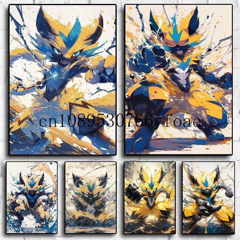 Japanese Classic Anime Pokemon Zeraora Poster Decor Picture Wall Art Watercolor Canvas Painting Modern Room Decor Kids Gifts
Japanese Classic Anime Pokemon Zeraora Poster Decor Picture Wall Art Watercolor Canvas Painting Modern Room Decor Kids Gifts