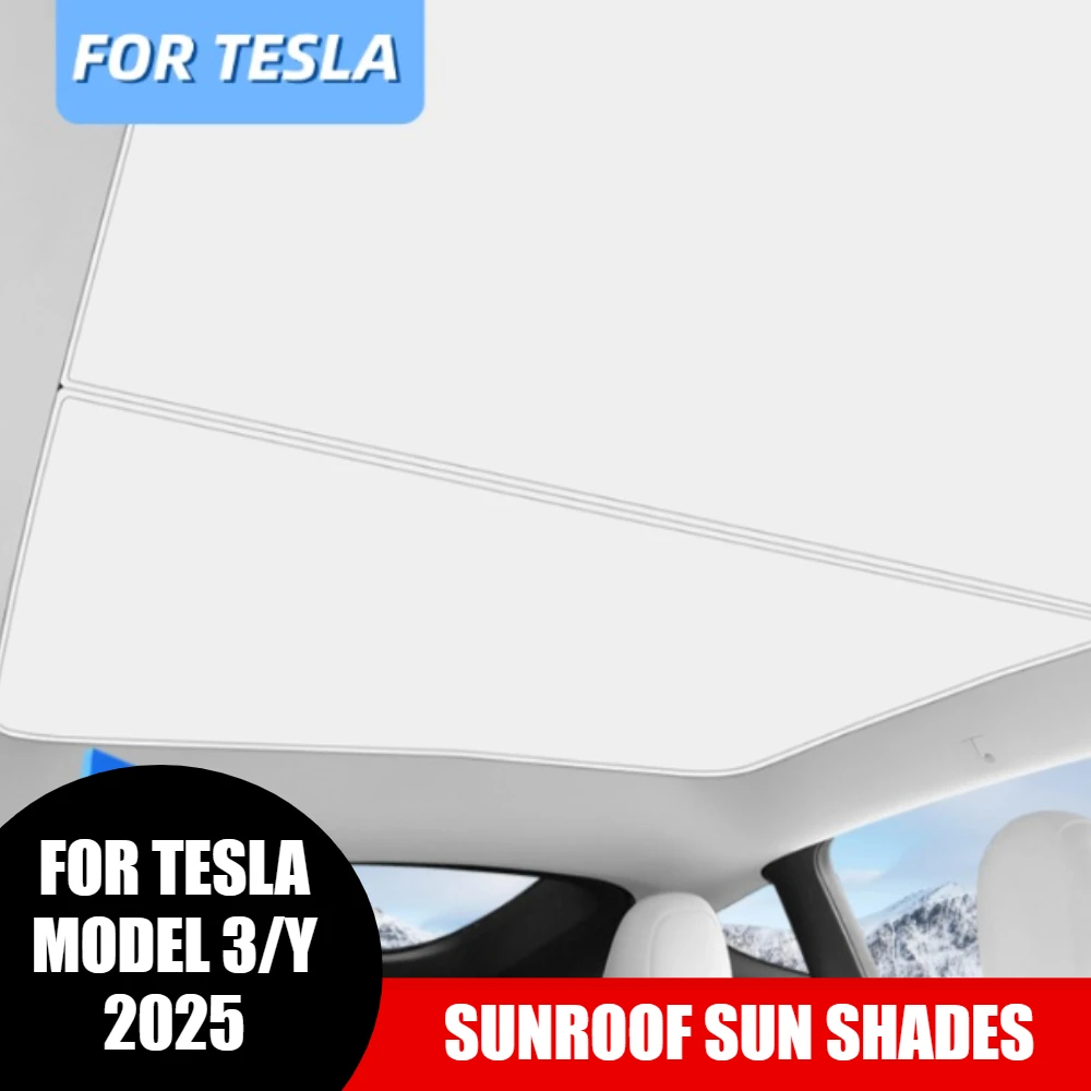 Sunroof Sunshade for Tesla Model 3 Highland Model Y Juniper Upgrade 2025 Ice Cloth Buckle Sun Shades Glass Roof Car Accessories
Sunroof Sunshade for Tesla Model 3 Highland Model Y Juniper Upgrade 2025 Ice Cloth Buckle Sun Shades Glass Roof Car Accessories