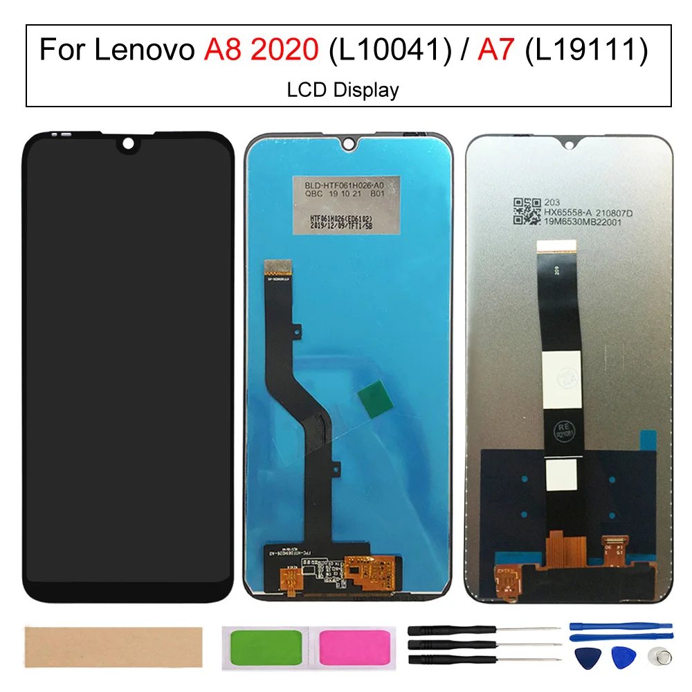 ЖК-дисплей с сенсорным экраном и дигитайзером в сборе, для Lenovo A7 L19111, A8 2020 L10041
ЖК-дисплей с сенсорным экраном и дигитайзером в сборе, для Lenovo A7 L19111, A8 2020 L10041