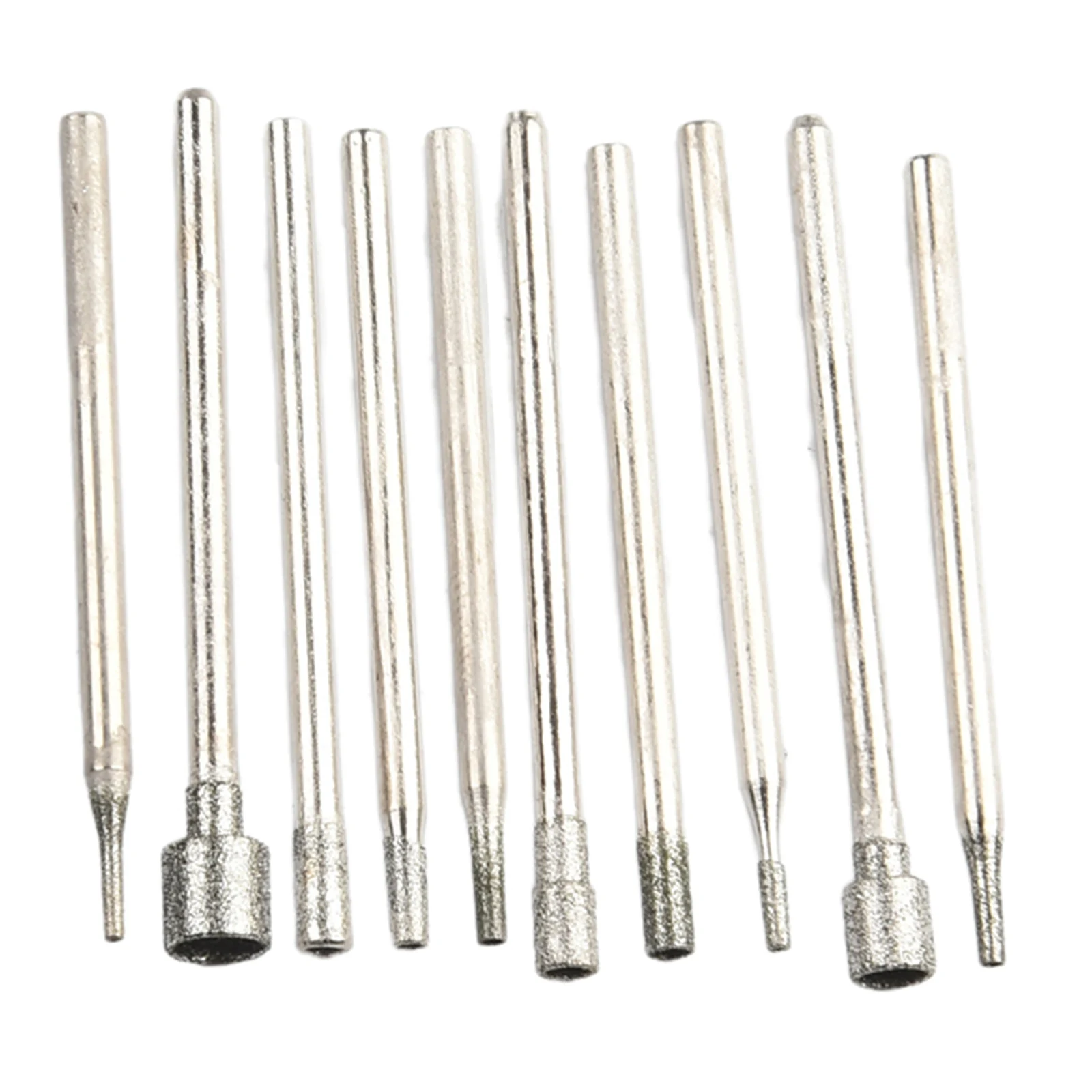 10pc/Set Diamond Burr Core Bit Grinding Head Rotary Tool 0.8-5mm 2.35mm Shank For Grinding Engraving Abrasive Tool
10pc/Set Diamond Burr Core Bit Grinding Head Rotary Tool 0.8-5mm 2.35mm Shank For Grinding Engraving Abrasive Tool