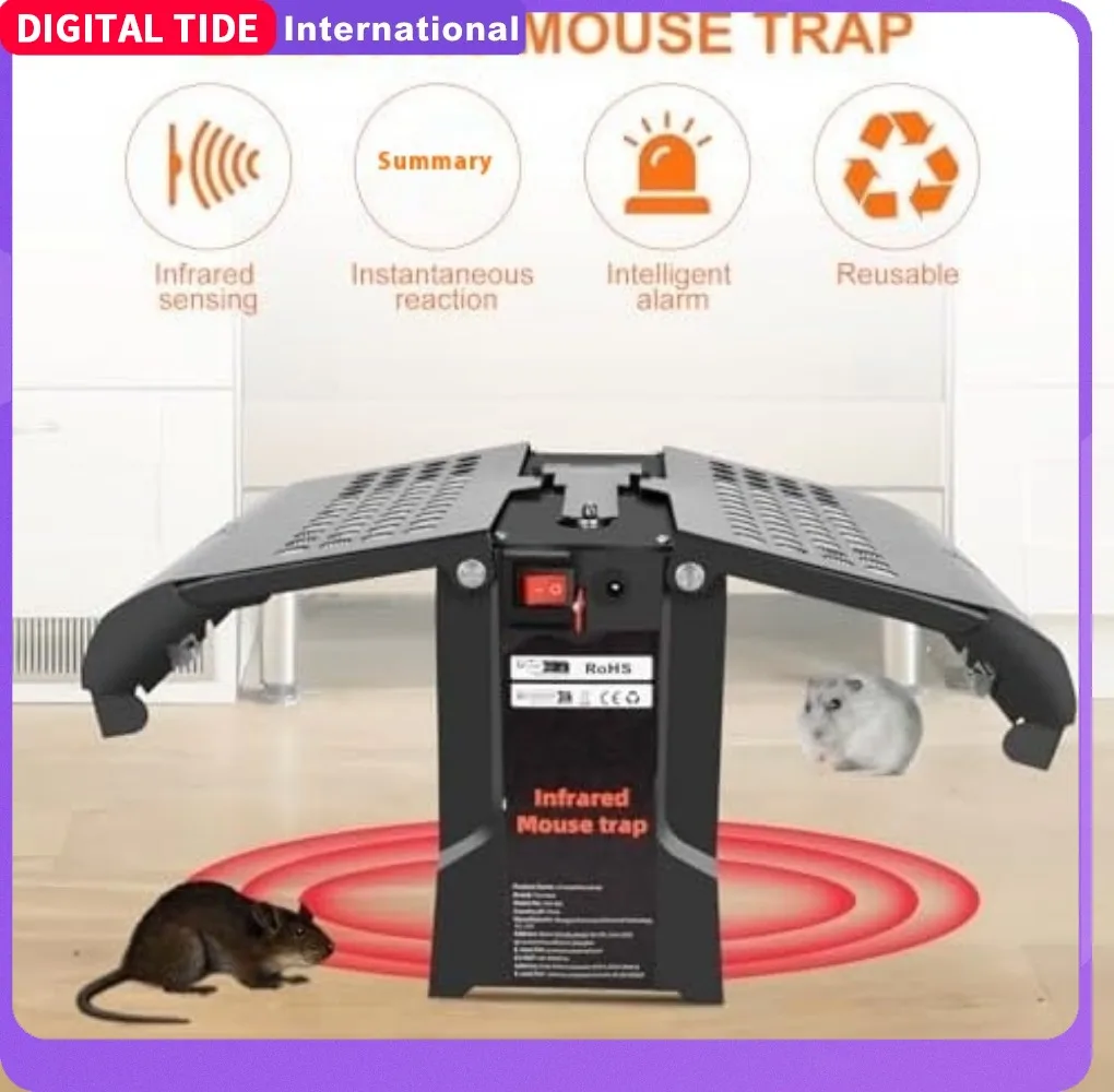 Infrared intelligent induction mousetrap household cage continuous automatic mousetrap,USB Rechargeable
Infrared intelligent induction mousetrap household cage continuous automatic mousetrap,USB Rechargeable
