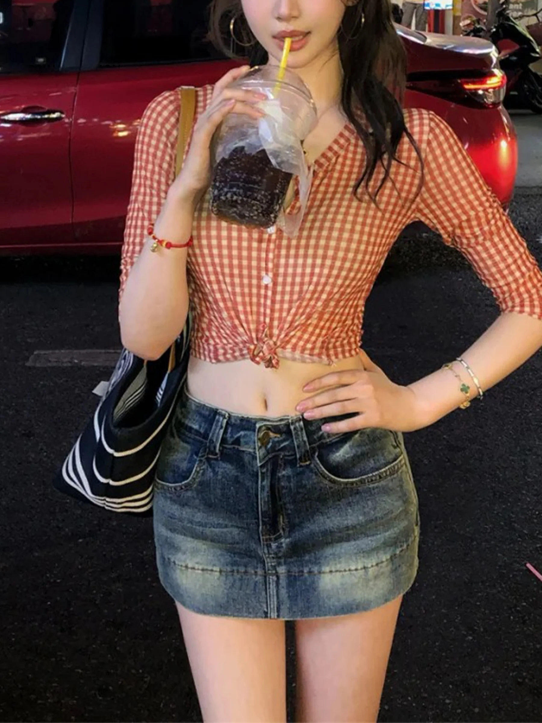 Blue High Waist Slimming A-Line Skirt Casual Style Women's Jeans Skirt Hong Kong Flavor Summer New Arrival
Blue High Waist Slimming A-Line Skirt Casual Style Women's Jeans Skirt Hong Kong Flavor Summer New Arrival